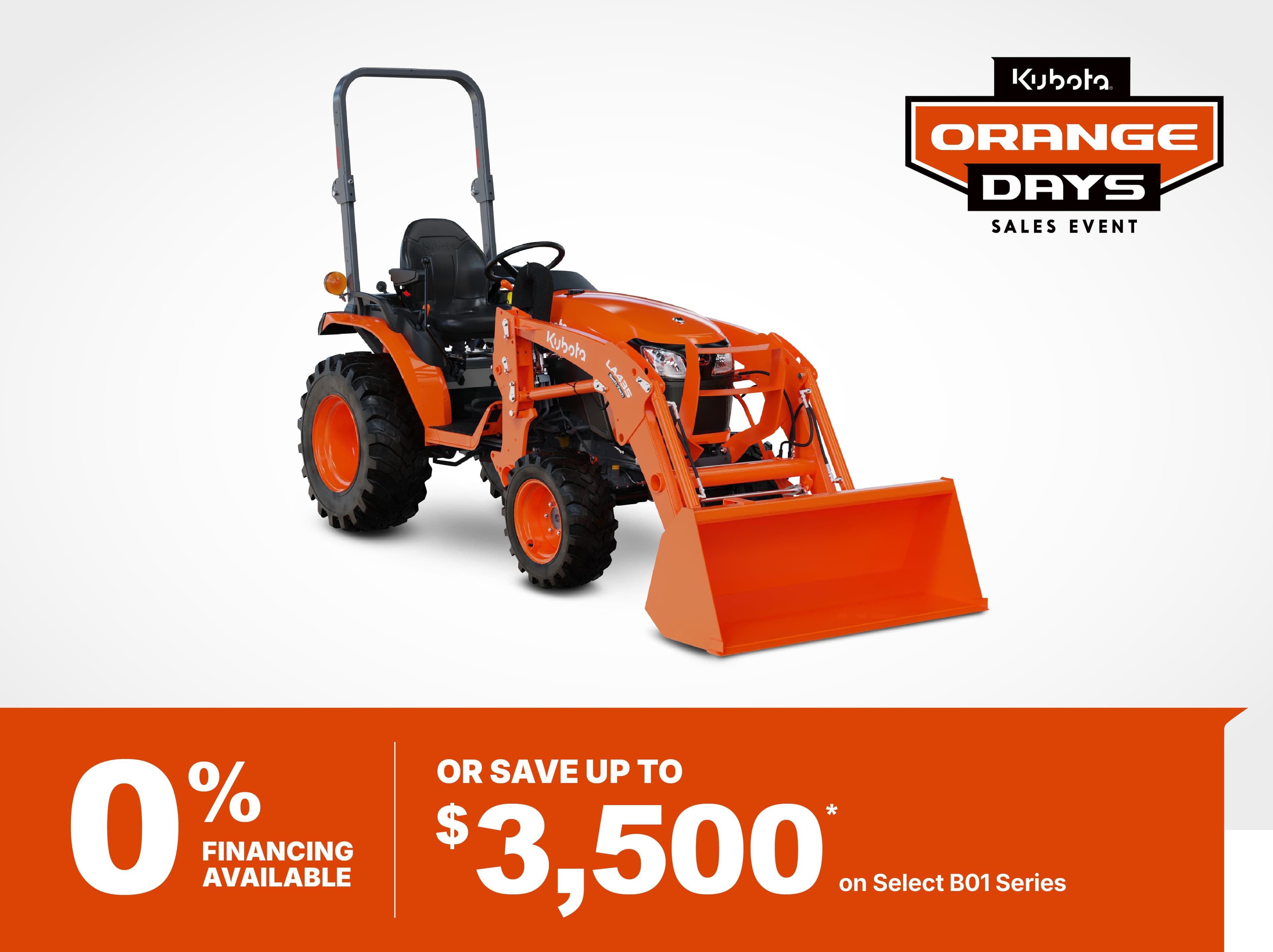 Save on B01 Series Tractors Save on B01 Series Tractors